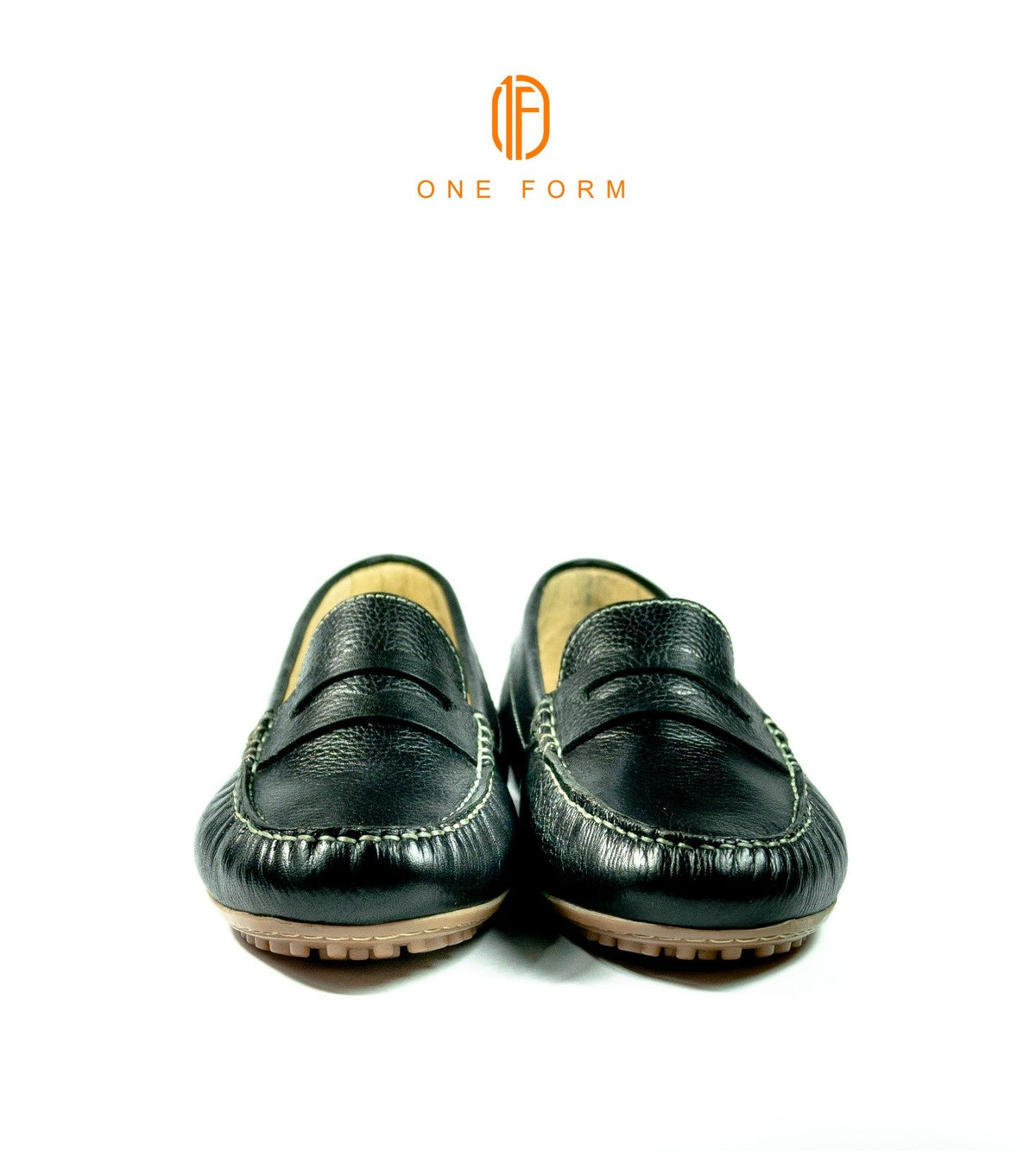 Mocassin Chic en Cuir Grainé Noir