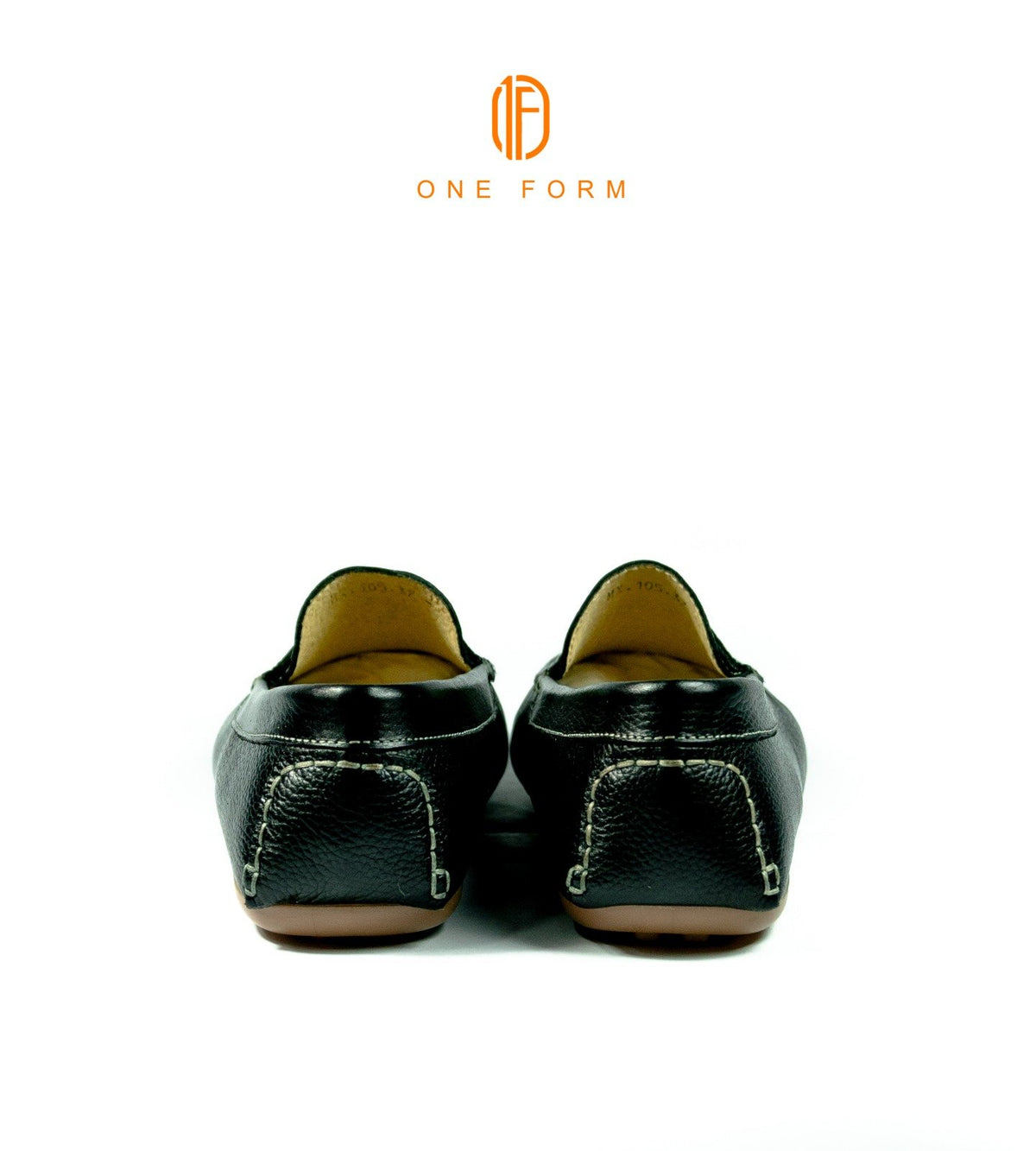 Mocassin Chic en Cuir Grainé Noir