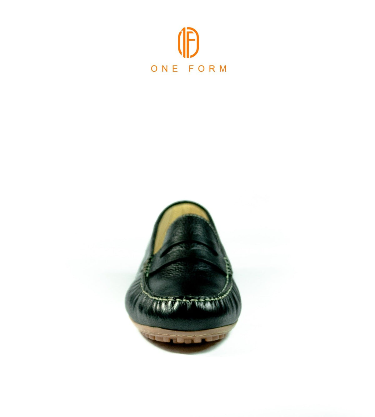Mocassin Chic en Cuir Grainé Noir