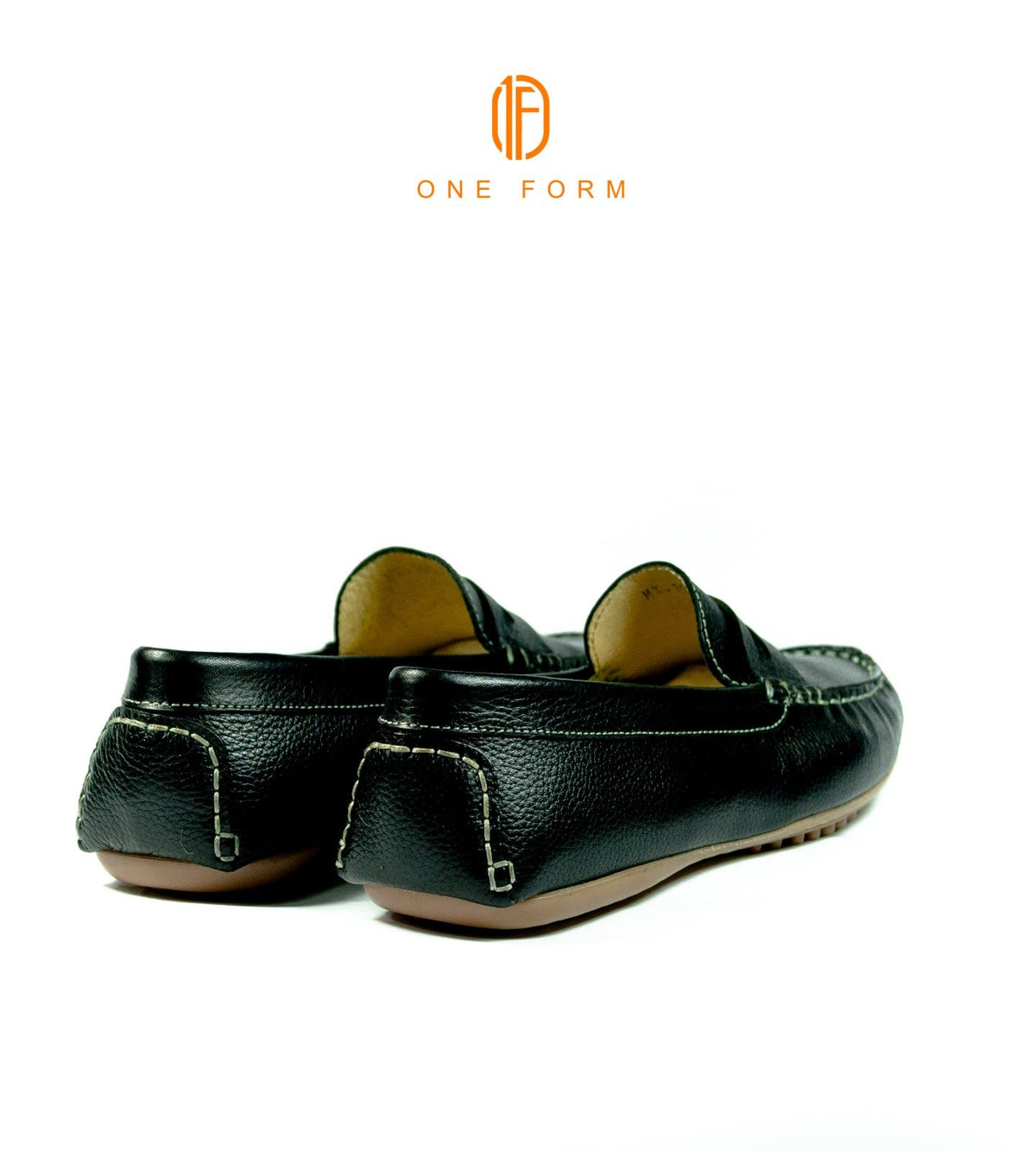Mocassin Chic en Cuir Grainé Noir