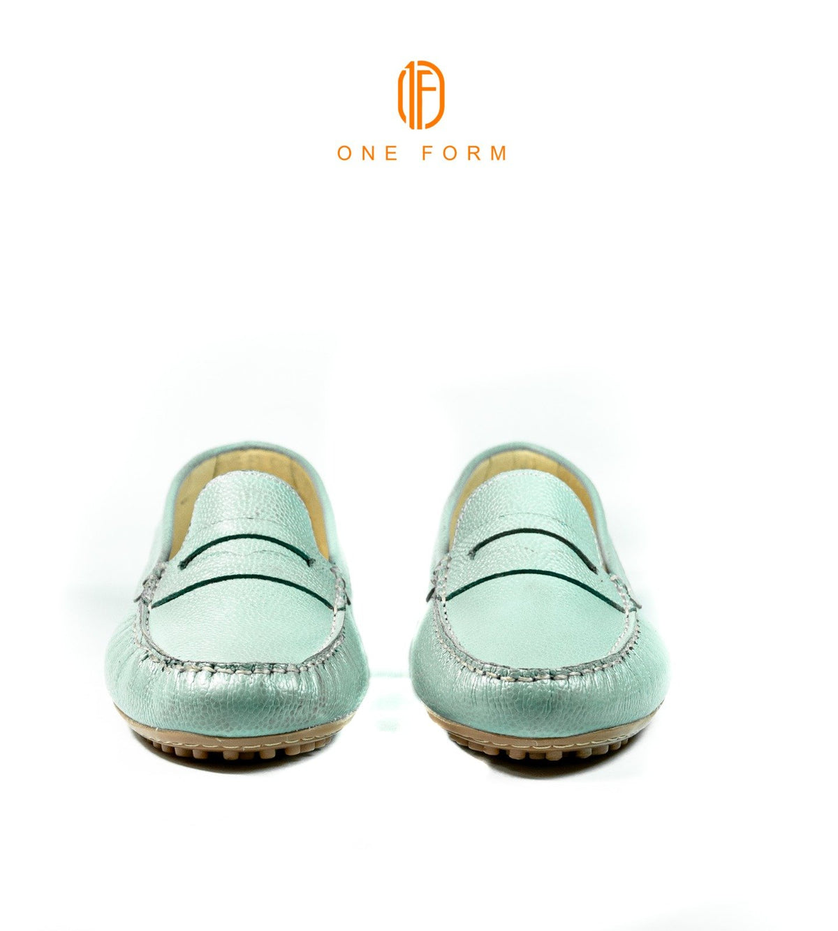 Mocassin Chic en Cuir bleu ciel