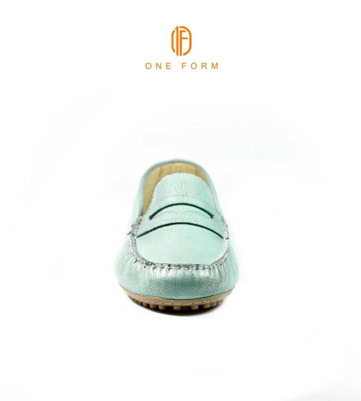 Mocassin Chic en Cuir bleu ciel