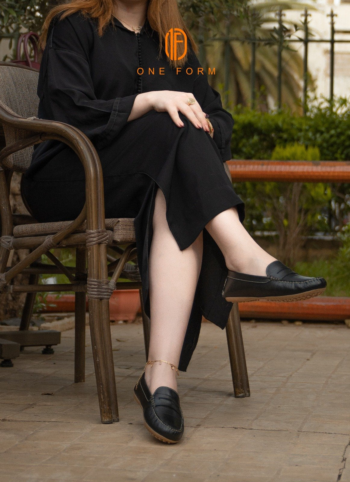 Mocassin Chic en Cuir Grainé Noir